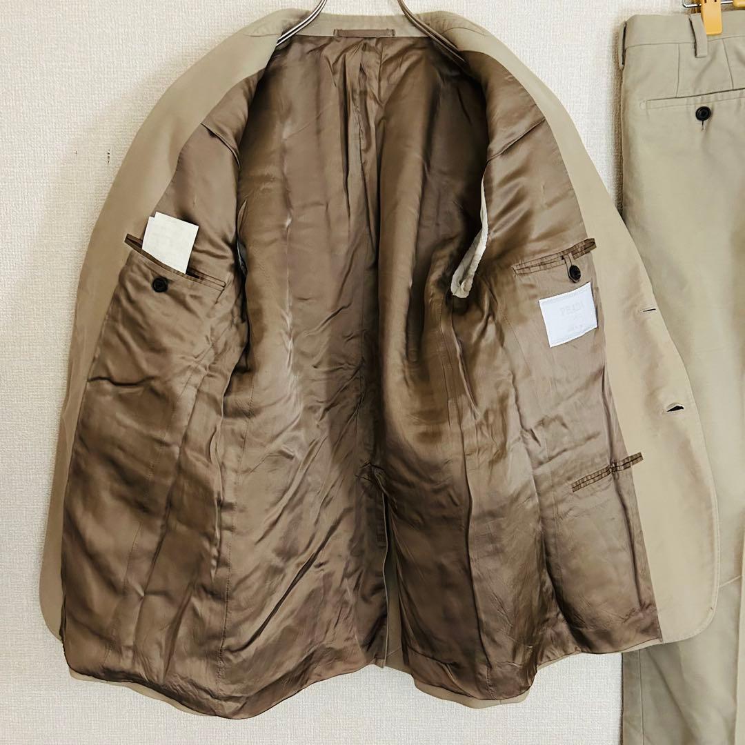 【高級品】PRADA プラダ　スーツ　セットアップ　ジャケット　パンツ　ベージュ