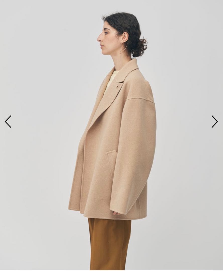 新品タグ付POSTELEGANT ポステレガント　ウールリバー ショートコート