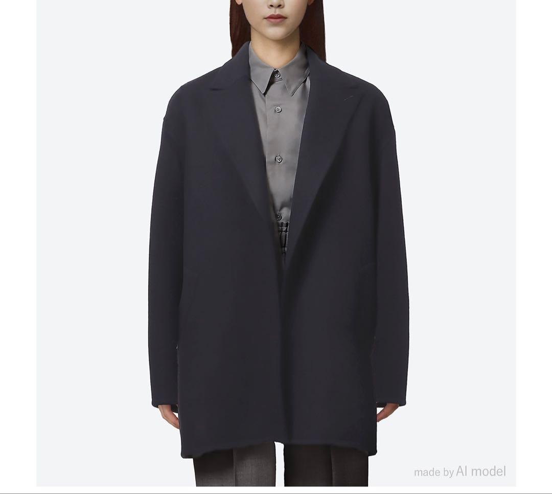 新品タグ付POSTELEGANT ポステレガント　ウールリバー ショートコート