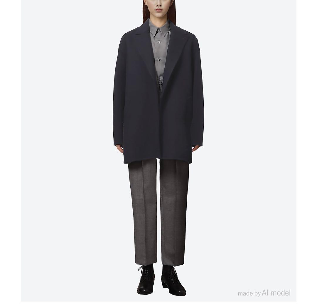 新品タグ付POSTELEGANT ポステレガント　ウールリバー ショートコート