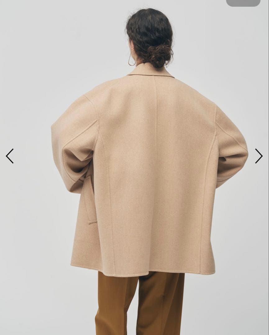 新品タグ付POSTELEGANT ポステレガント　ウールリバー ショートコート