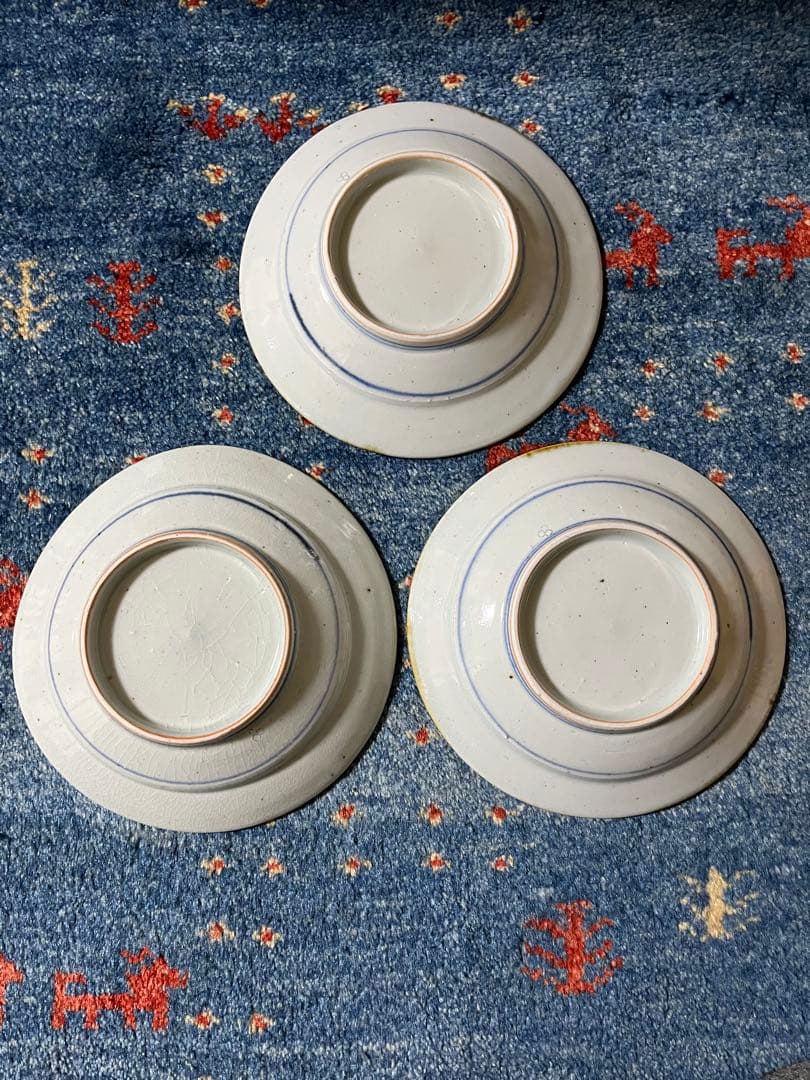 砥部焼中田窯（6寸皿3枚）