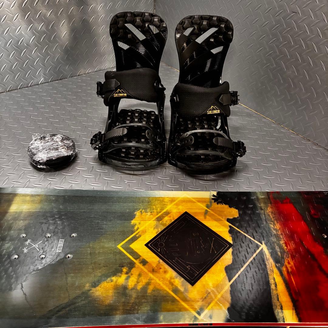 【美品】PULSE RYTHM 156cm オールサロモンメンズボード2点セット