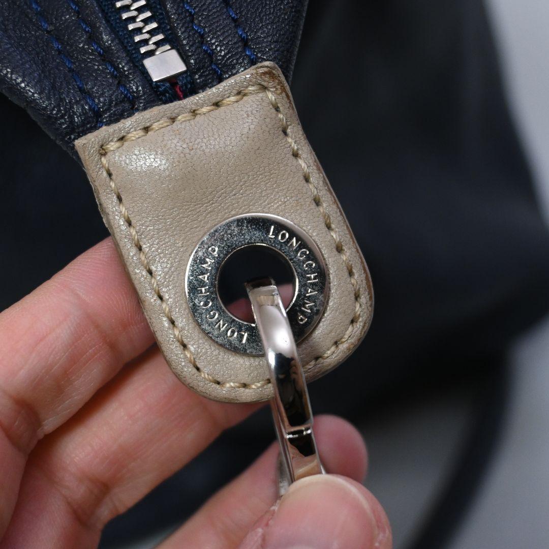 589★ LONGCHAMP 2way バッグ ルプリアージュ キュイール