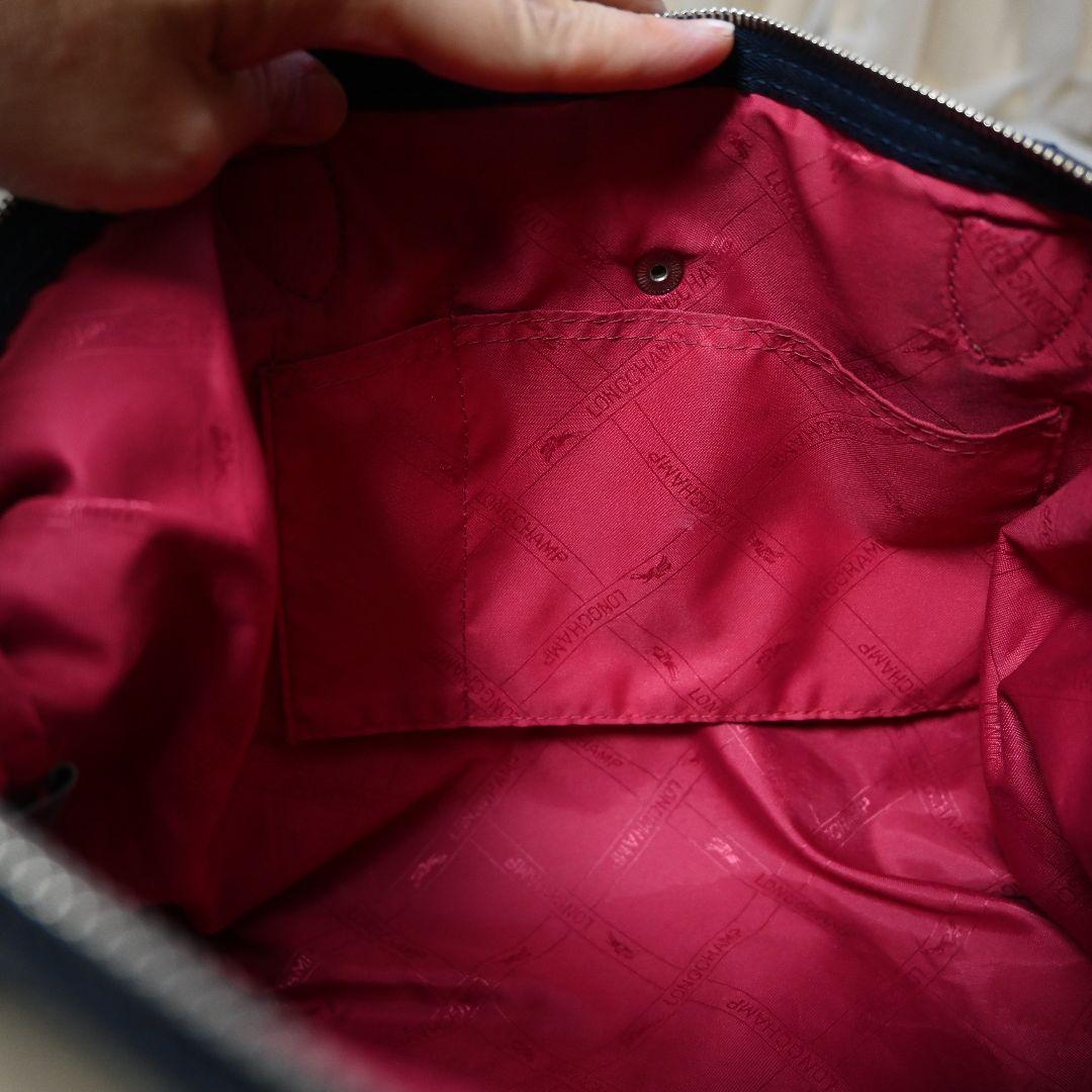 589★ LONGCHAMP 2way バッグ ルプリアージュ キュイール