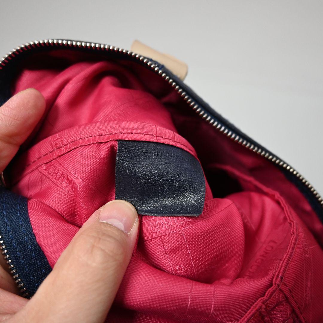 589★ LONGCHAMP 2way バッグ ルプリアージュ キュイール