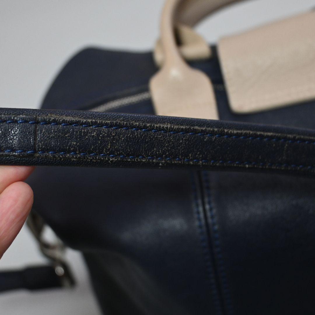 589★ LONGCHAMP 2way バッグ ルプリアージュ キュイール