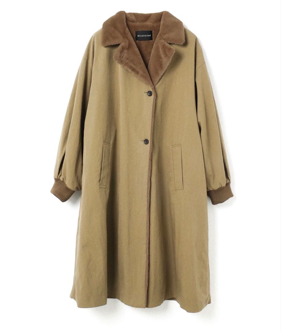 Mizuiroind バックボアコート