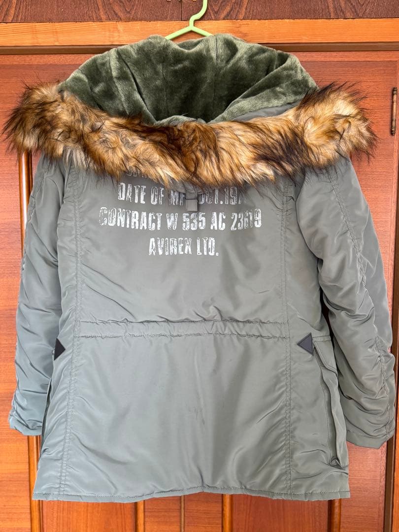 ミリタリージャケット ファー付き