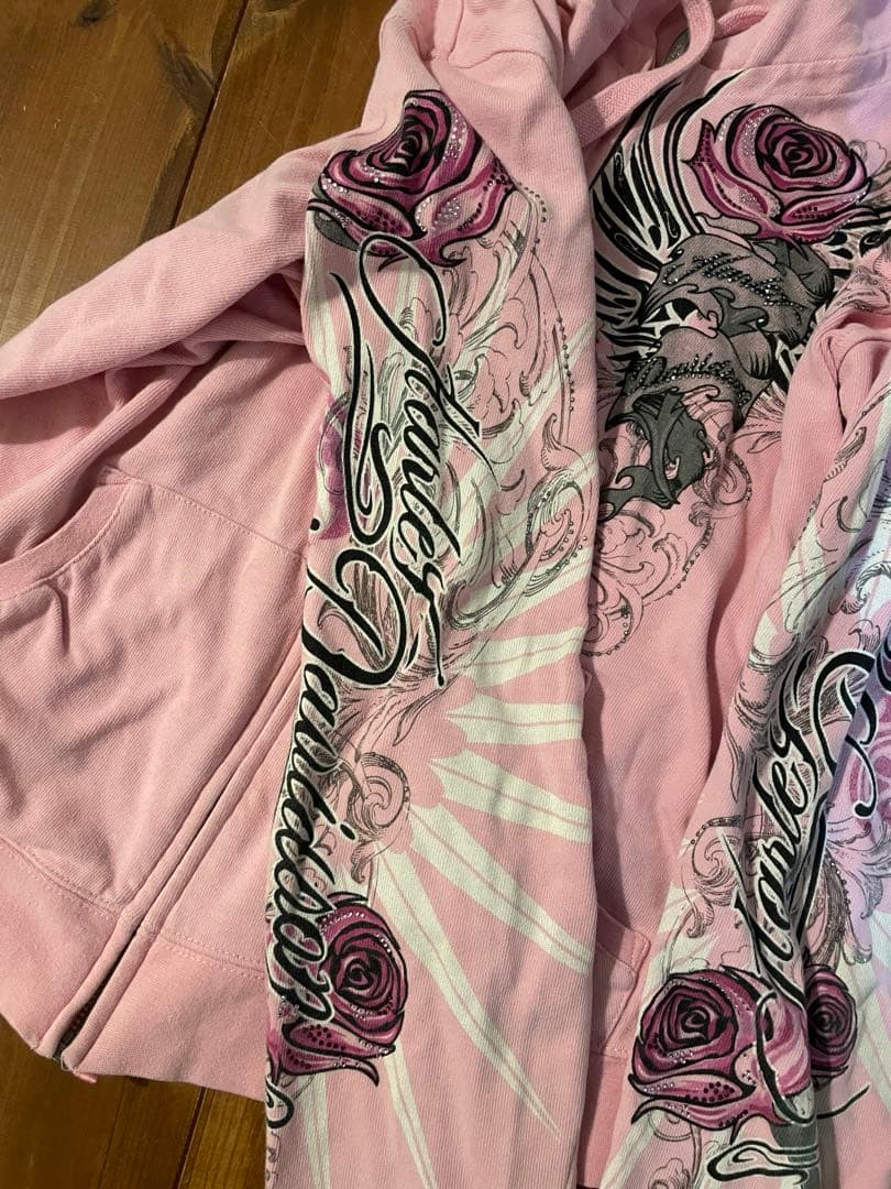 y2k 平成ギャル　パンク　ハーレー　ジップパーカー　archive