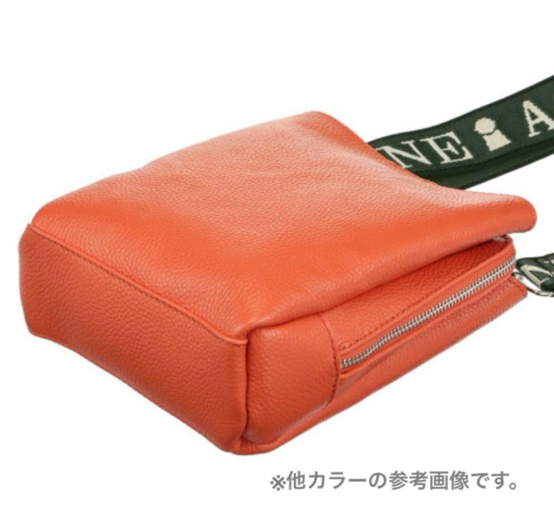 PICONE タグ付新品⭐︎牛革ショルダーバッグ★ハンカチ付き★グレー　本革