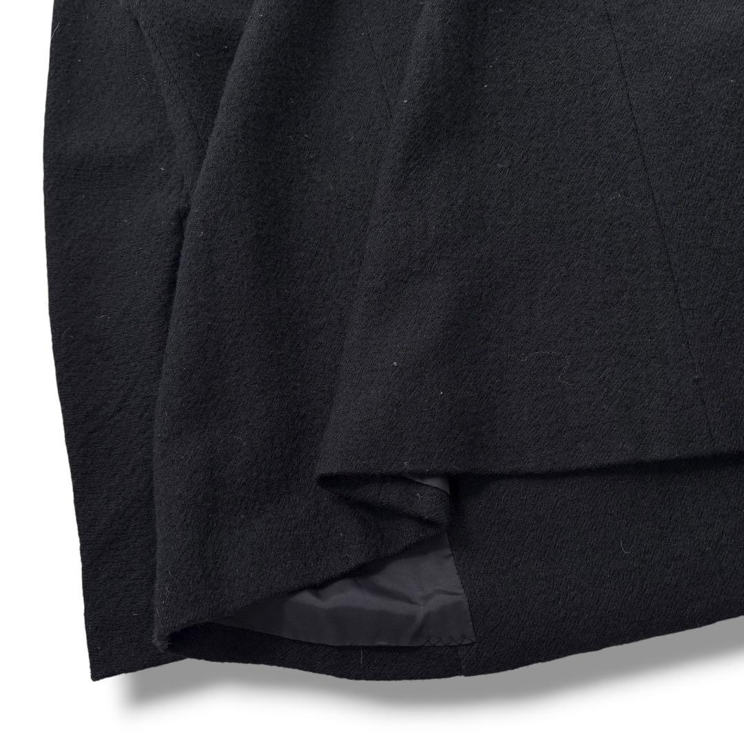 【極美品】Y's　ワイズ ウールコート 変形ジャケット　チェスターコート　黒