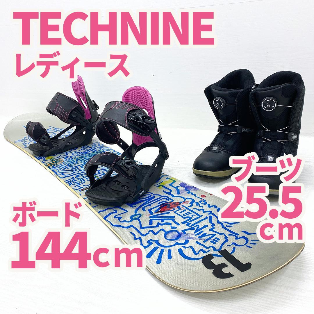 TECHNINE レディース スノーボード スノボー 144cm 25.5cm