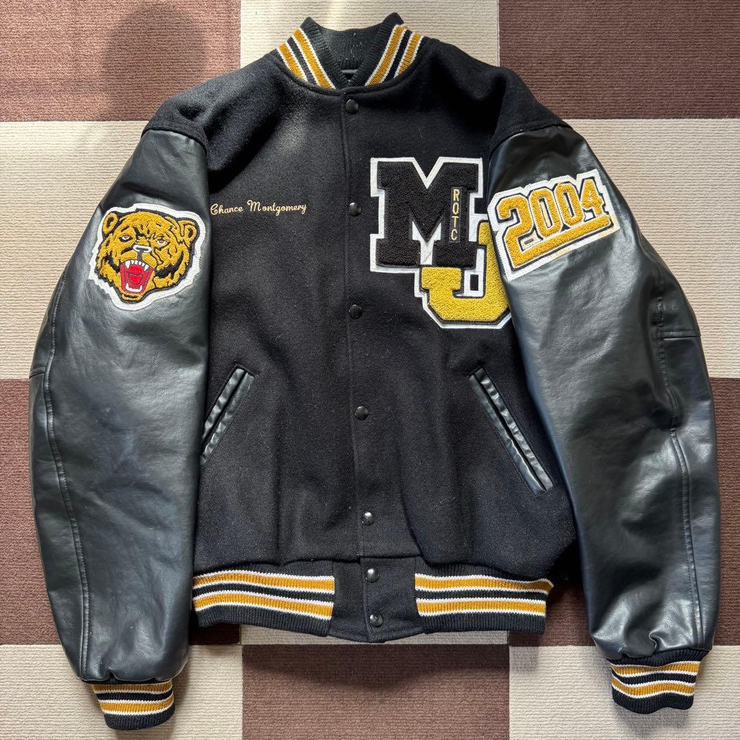 NEFF レターマンジャケット 黒 黄色