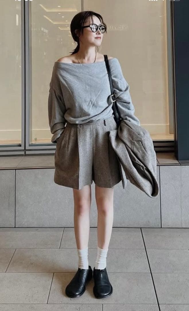 ETRE TOKYO ツイードショートパンツ M ベージュ