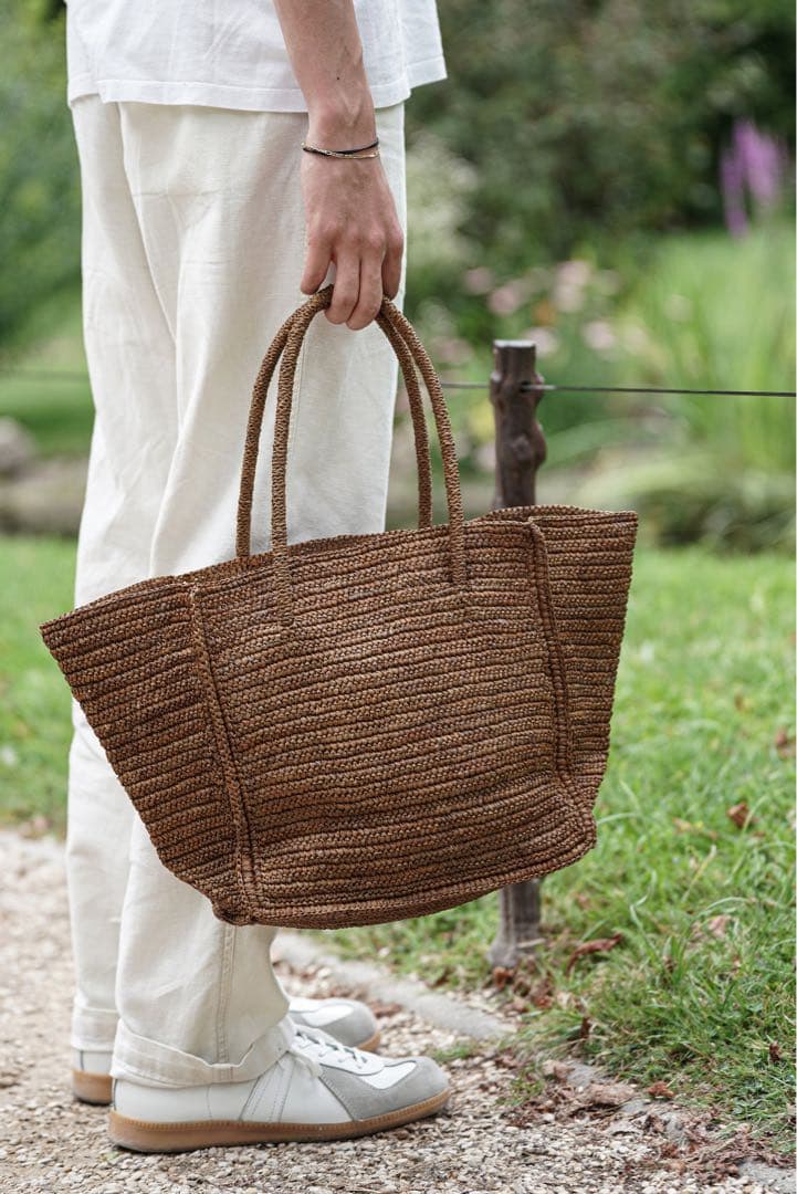 MAISON N.H PARIS 【未使用】Avril ラフィアバッグ かご