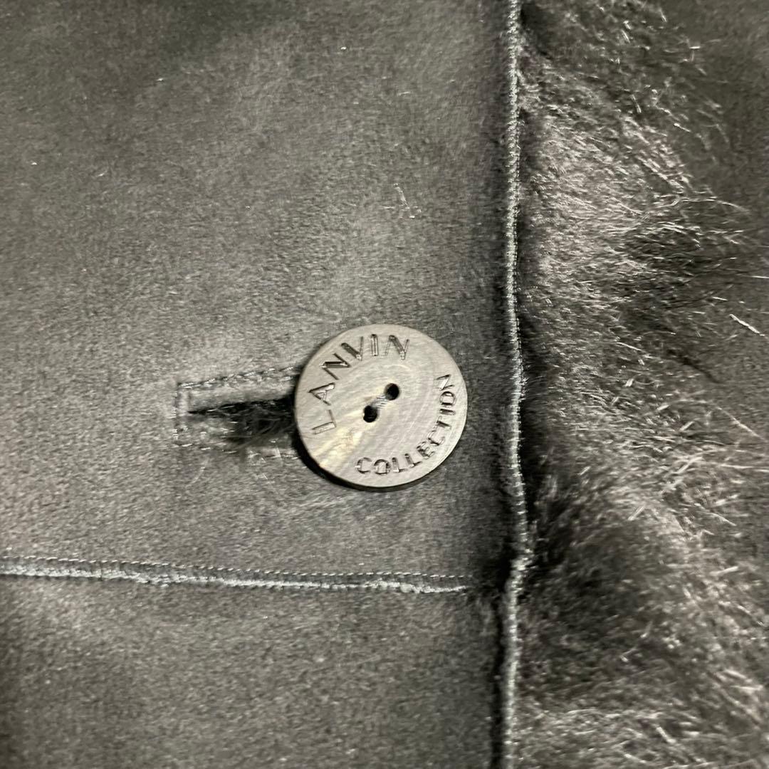 ♡極美品♡ランバン コレクション ムートン　コート　リアルファー レザー　革