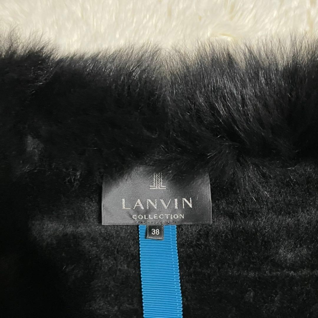 ♡極美品♡ランバン コレクション ムートン　コート　リアルファー レザー　革