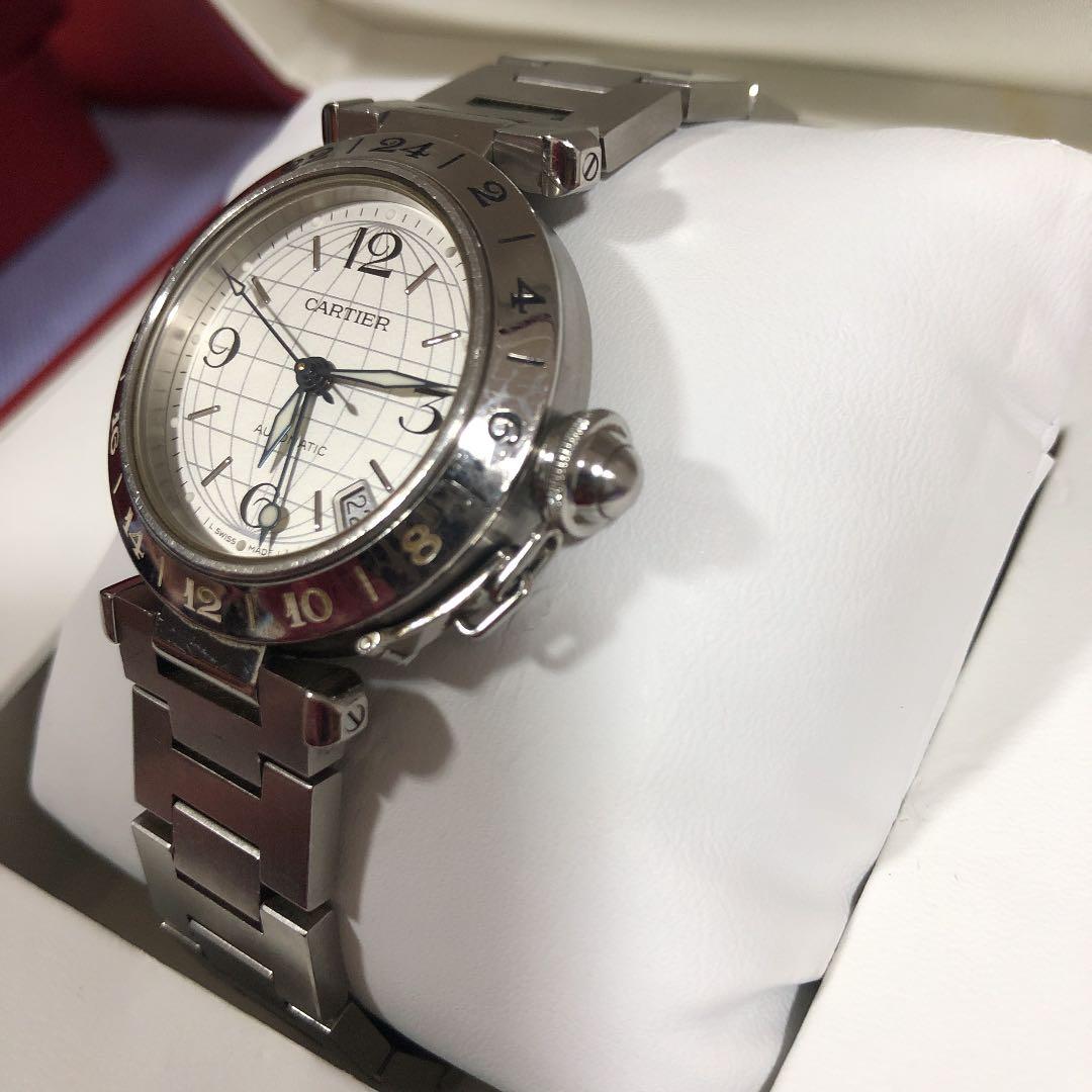 カルティエ パシャCメリディアン白