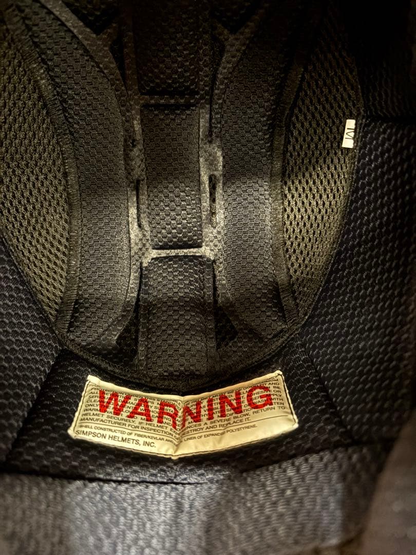 シンプソンm50 イエロー　ゴーグル、バイザー付き　Mサイズ