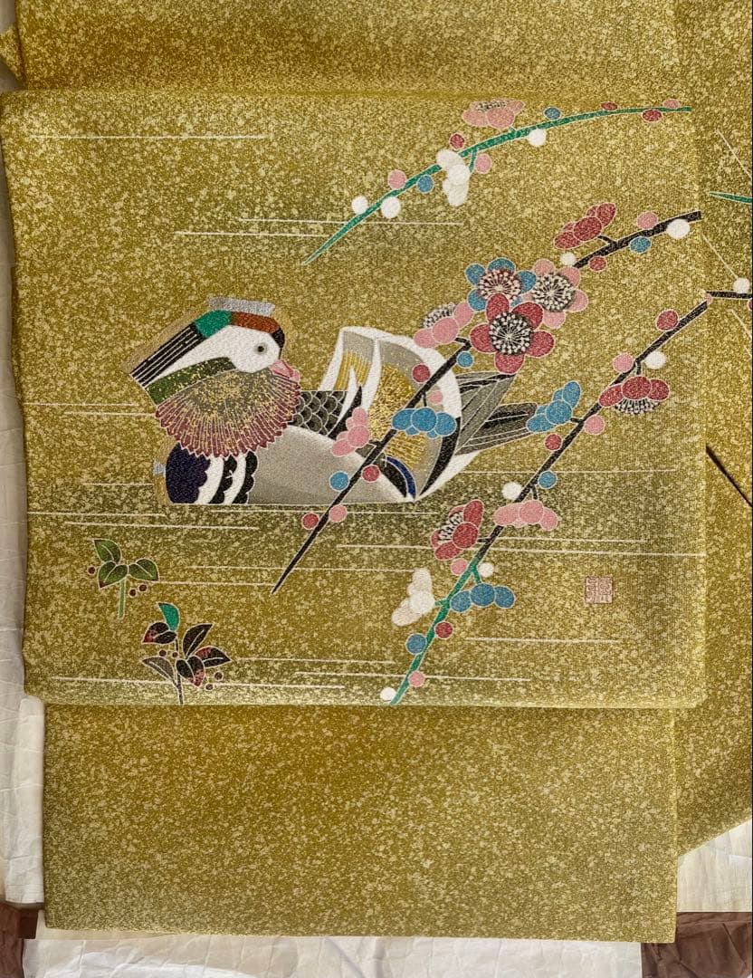 最終値下！羽田登喜夫　人間国宝　逸品名古屋帯　金通し未使用