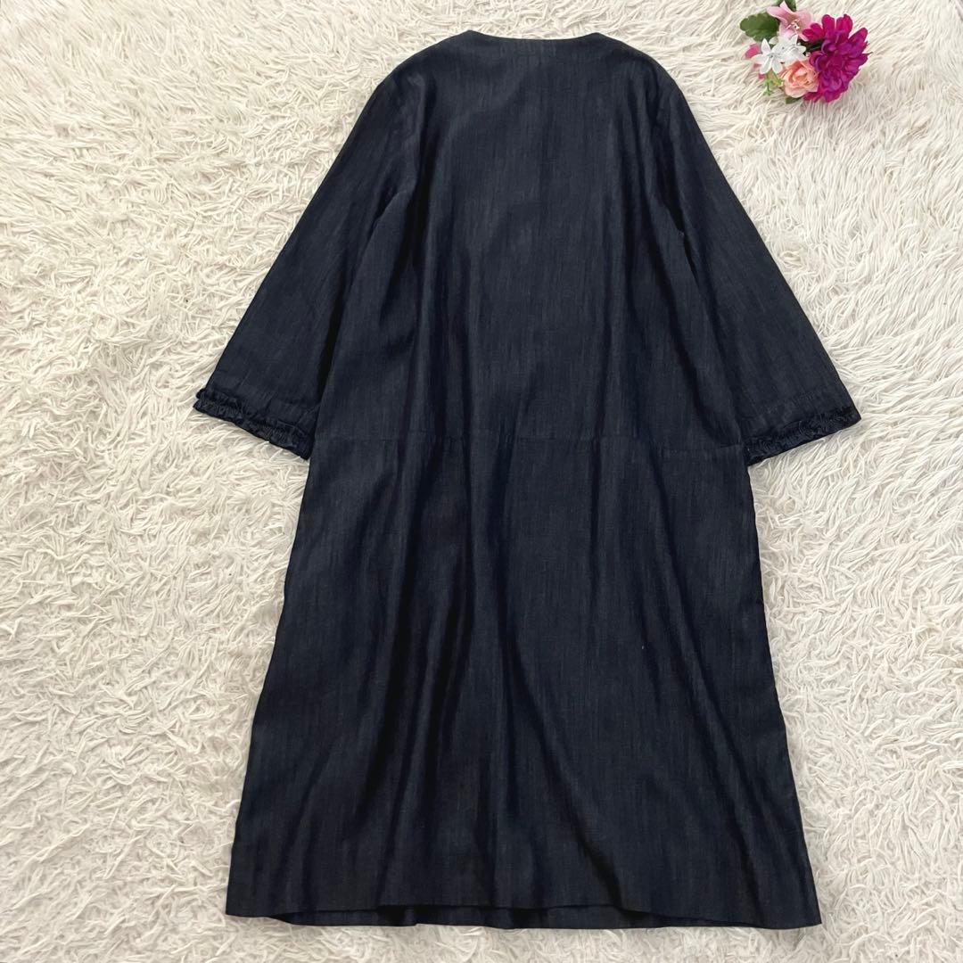 ’S MaxMara アイコンビジュー デニムワンピース インディゴ 42