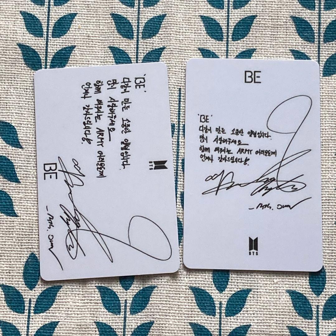 BTS ジミン ラキドロ BE 未公開 トレカ2枚