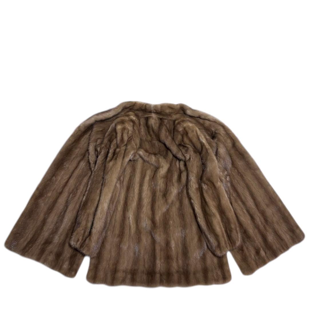 【美品】VISCARDI Italy製/ミンクファーコート/ハーフコート