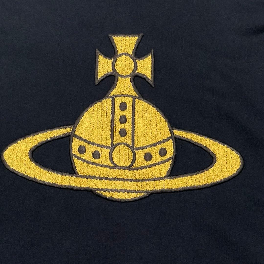 美品✨Vivienne Westwood ロゴ刺繍 長袖Tシャツ 黒 02