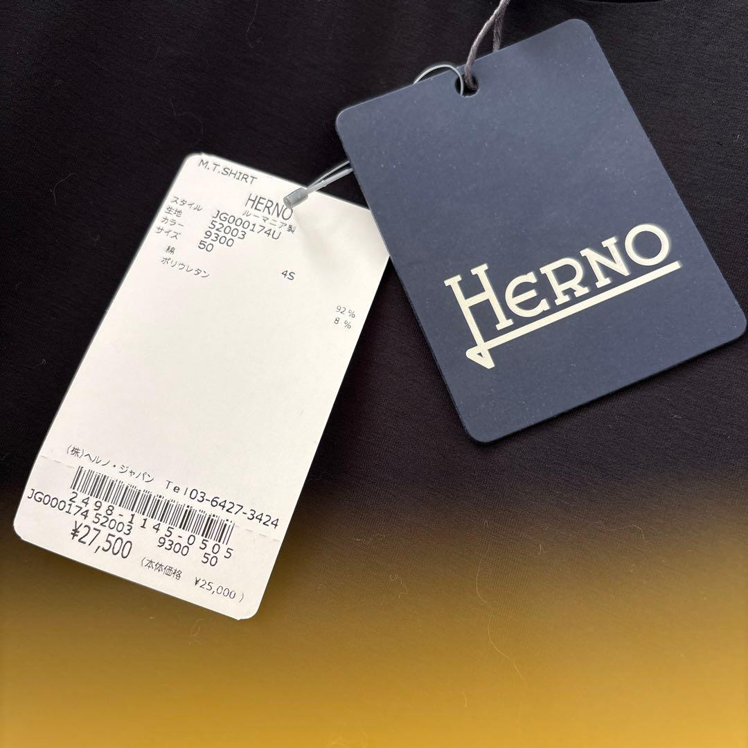 Herno Tシャツ　サイズ50ブラック