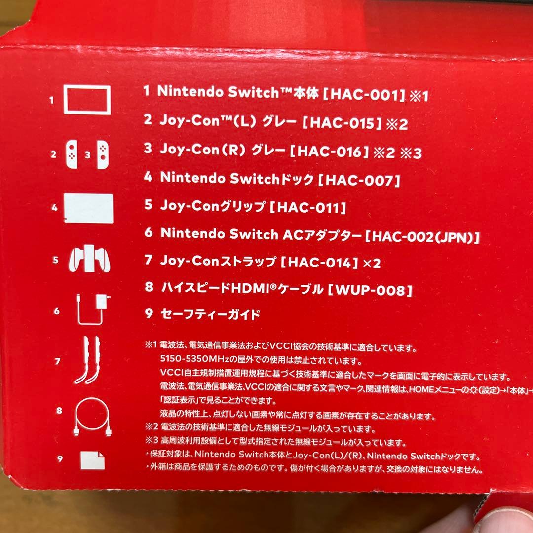 Nintendo Switch本体グレー　純正ソフトケース付