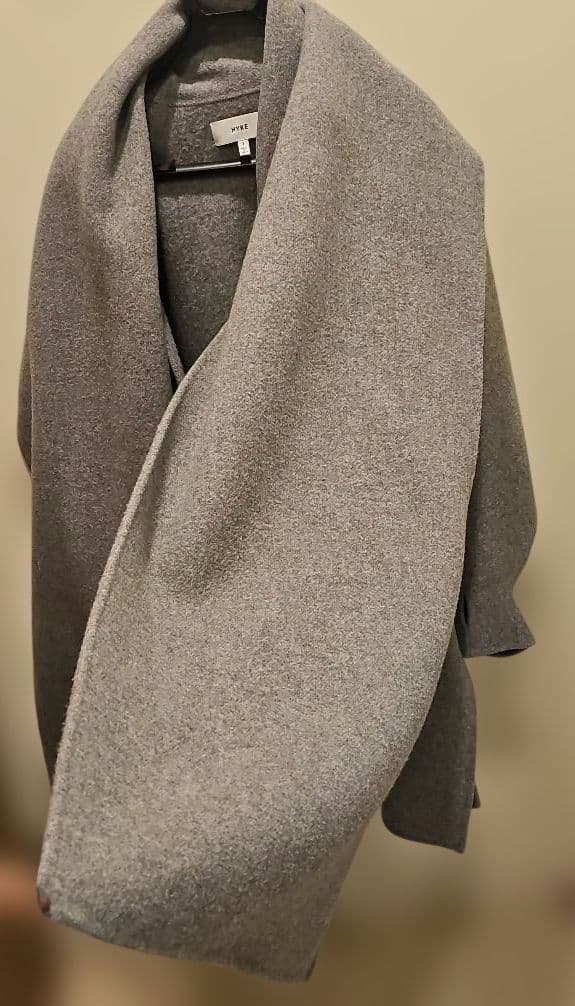 HYKE DOUBLE FACE COAT+SCALF ハイクスカーフ付きコート