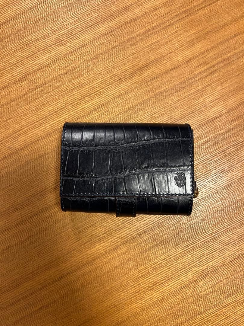 【新品】Felisi 財布 BLUE クロコダイル型押し