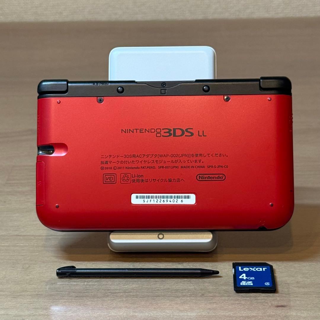 8-048 ニンテンドー3DS LL レッド×ブラック