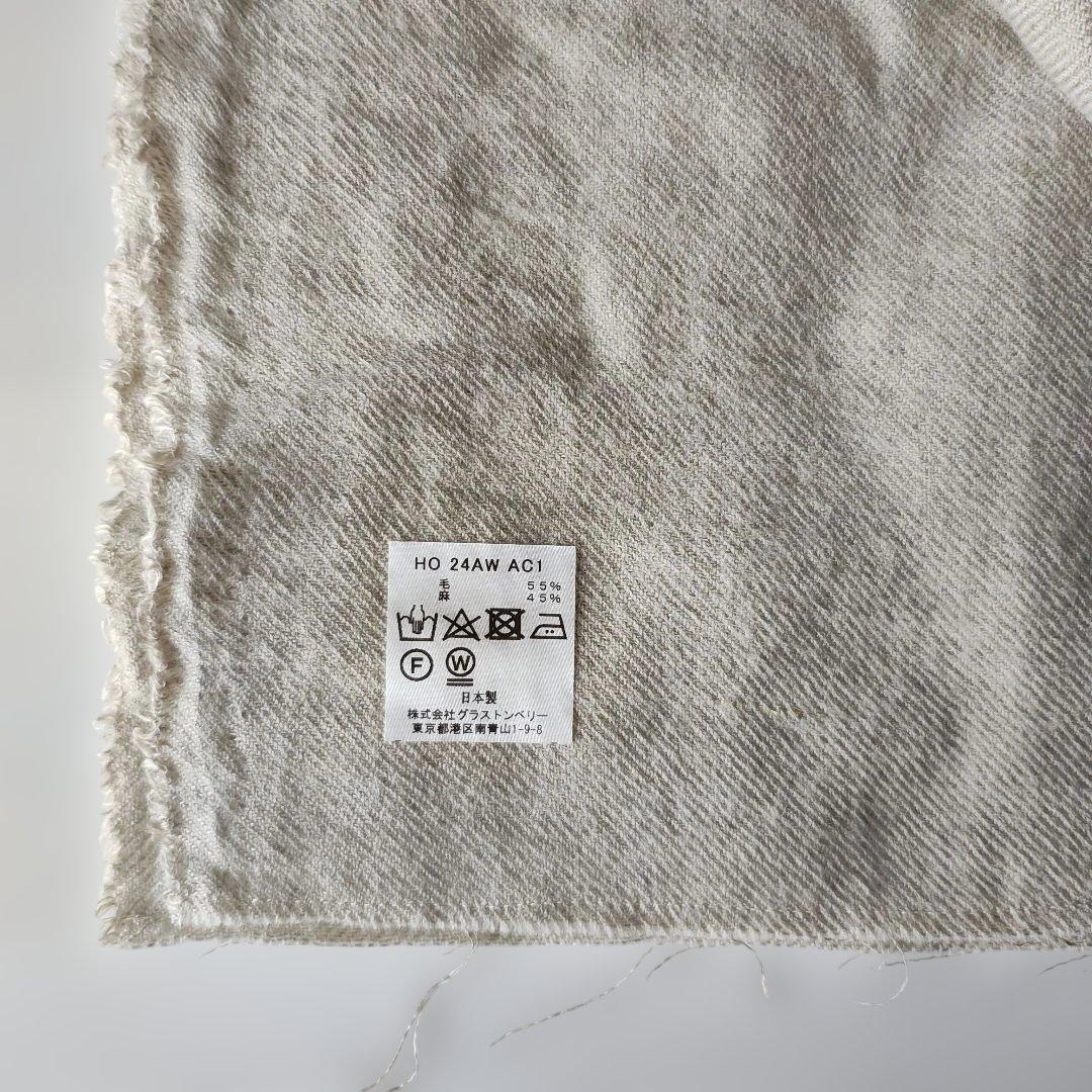 Honnete オネット ウール リネン ストール　off