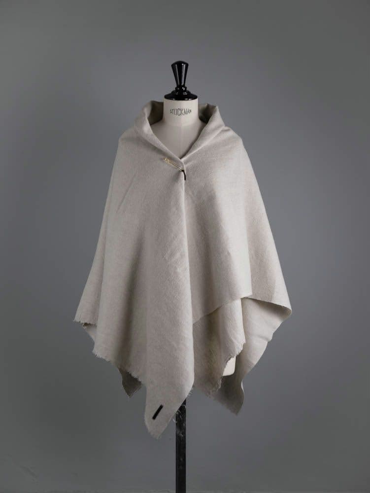 Honnete オネット ウール リネン ストール　off