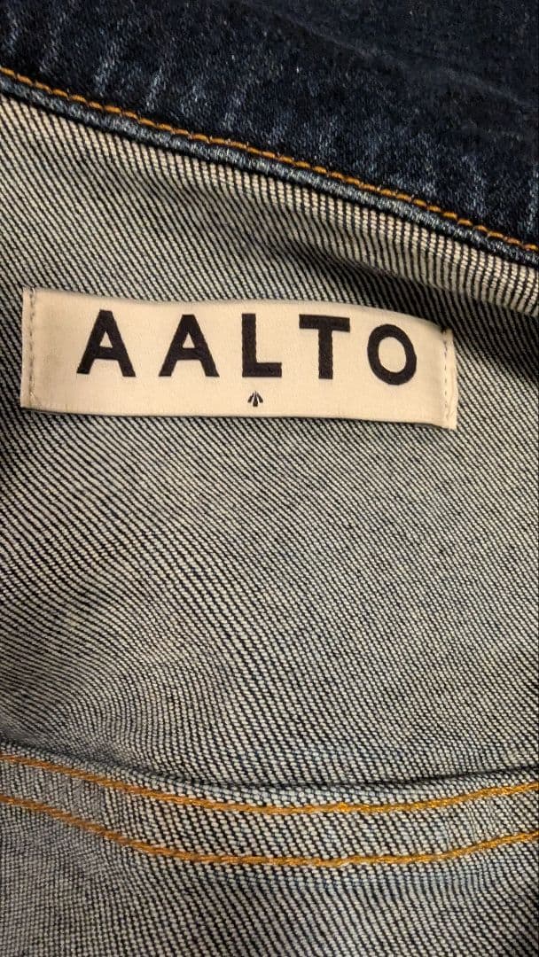 AALTO 2wayビッグカラーデニムジャケット