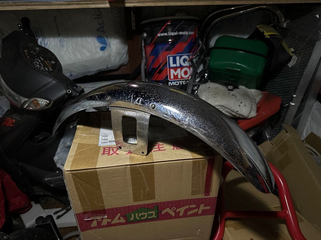 gb250 クラブマン　フロントフェンダー　メッキ