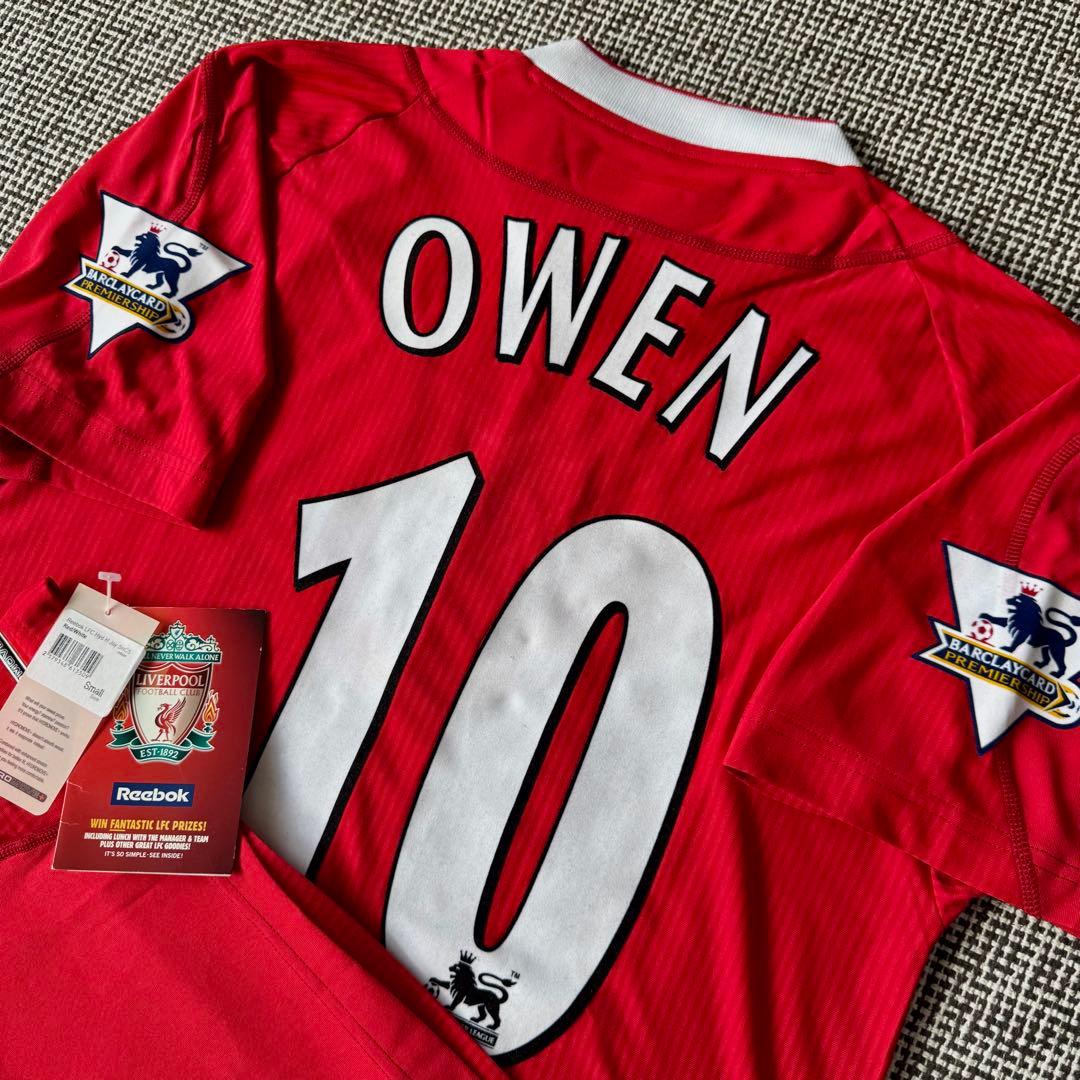 【紙タグ付き・デッドストック】オーウェン ＃１０ リヴァプールFC ０３／０４