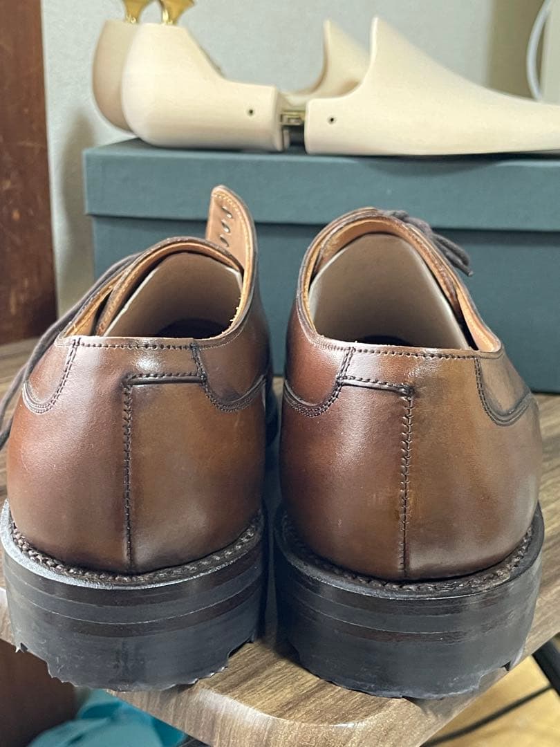 CROCKETT & JONES モールトン　ダークブラウン純正シューツリー付き