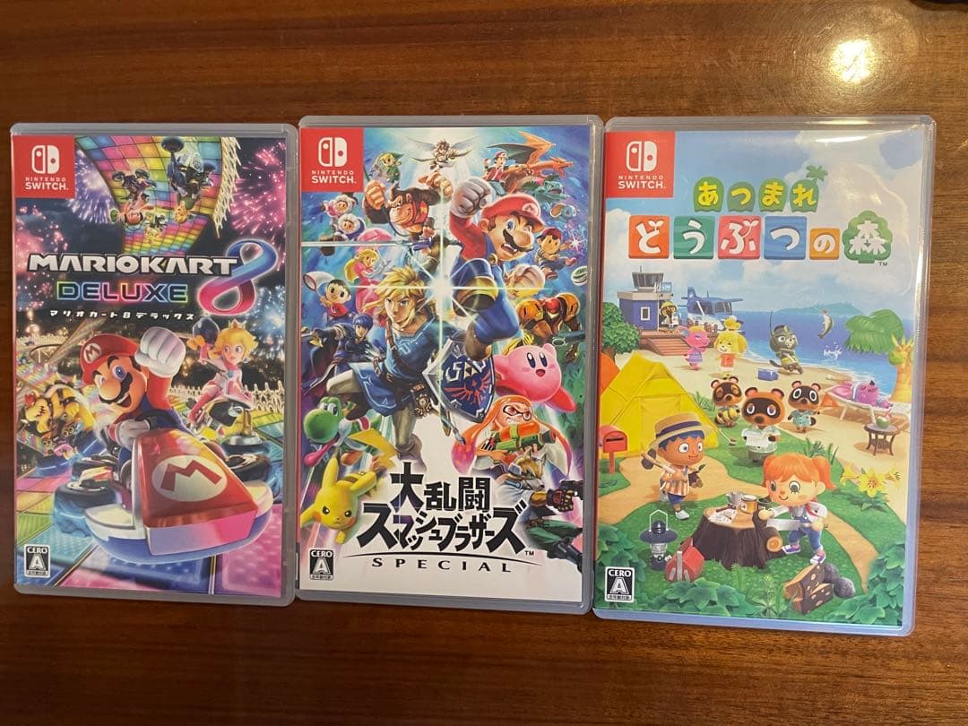 Switch ゲームソフト 大乱闘スマッシュブラザーズ マリオカート あつ森