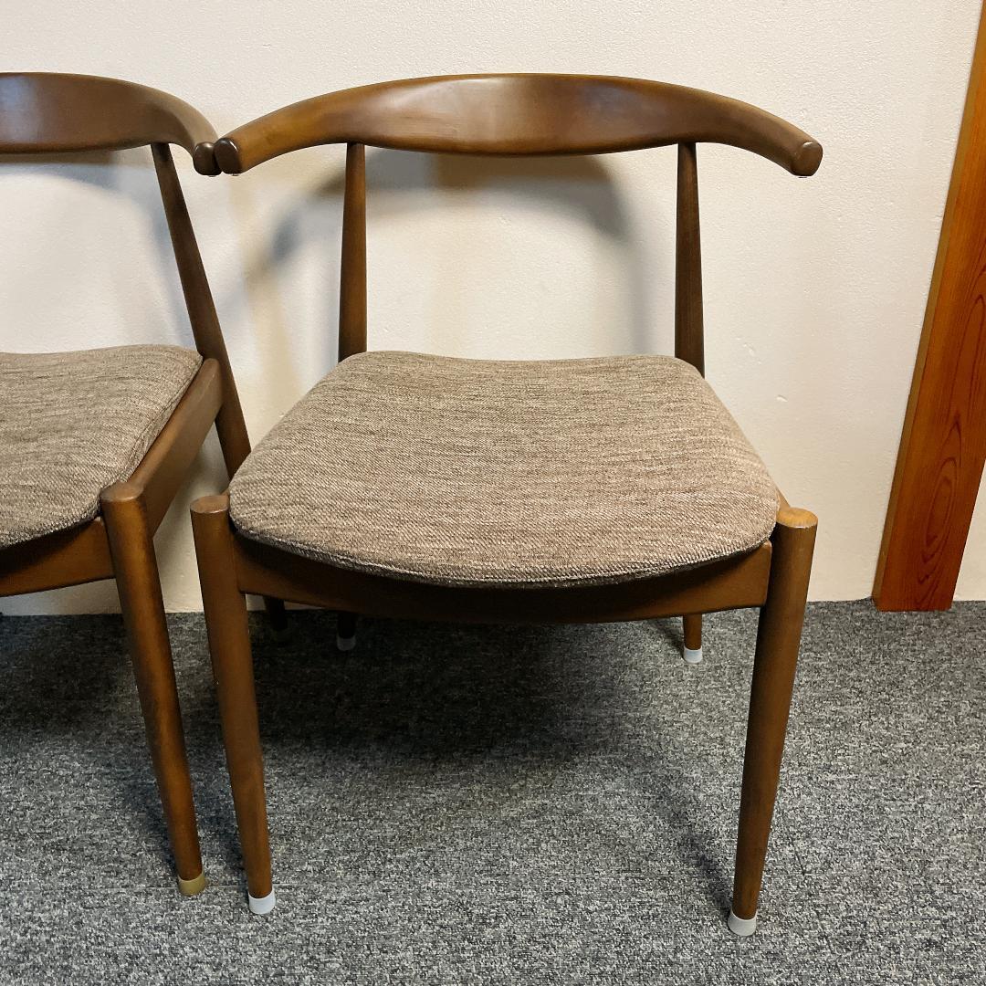 【希少ブラウン✨】ニトリ NコレクションC-01D ダイニングチェア　2脚