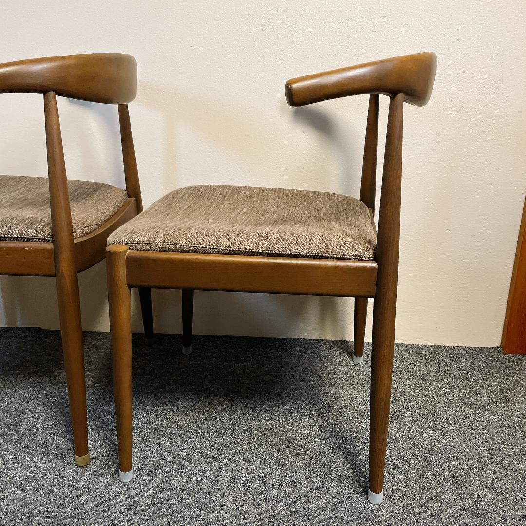 【希少ブラウン✨】ニトリ NコレクションC-01D ダイニングチェア　2脚