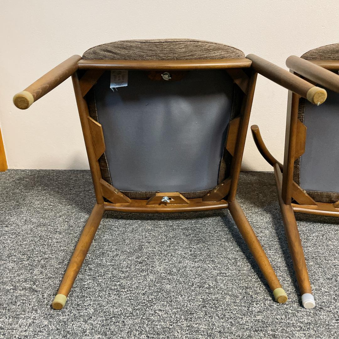 【希少ブラウン✨】ニトリ NコレクションC-01D ダイニングチェア　2脚