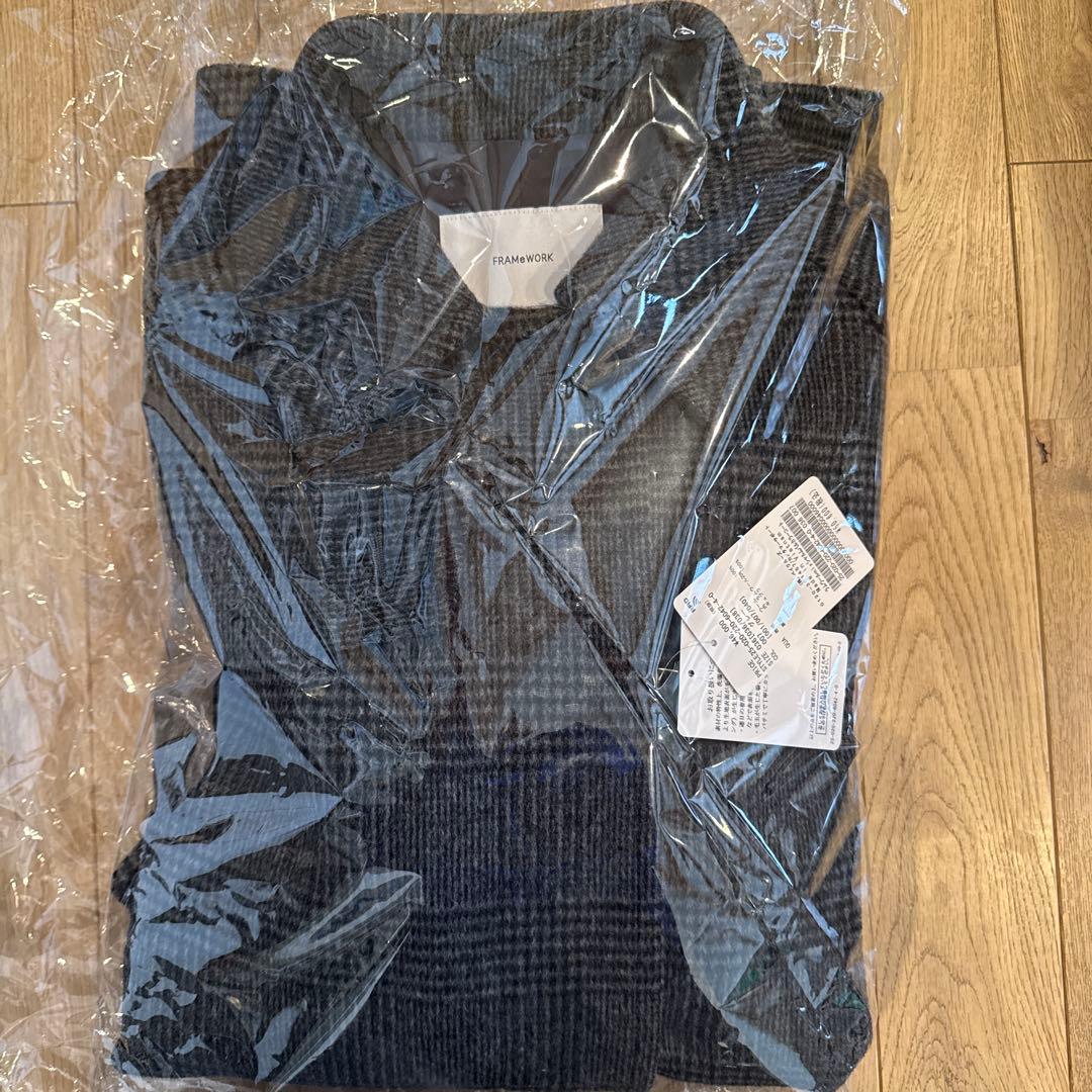 新品タグ付き　フレームワーク　ラムウールMIXシャルムバルカラーコート　36