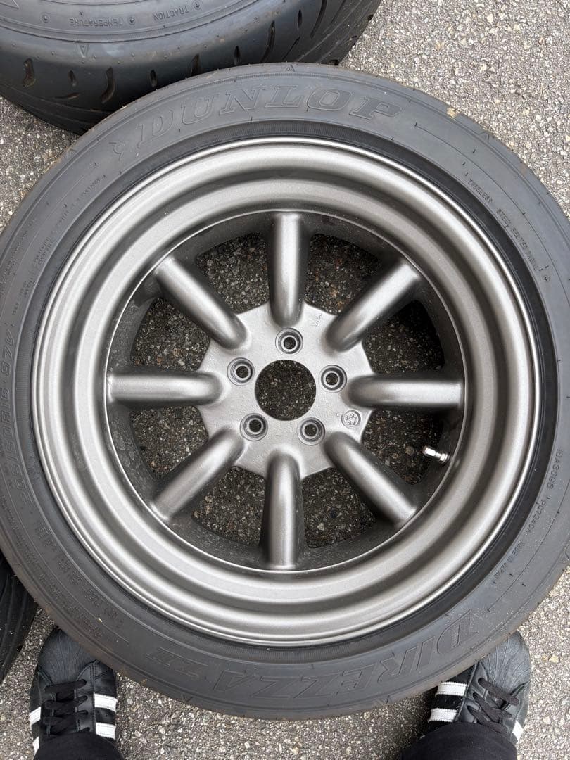 ワタナベホイール　Rタイプ　8J ±0 PCD100 5穴 4本