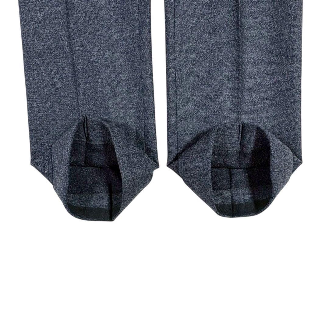 【美品】Rota ダークグレー スラックス　46 上質素材　カシミヤ　ウール