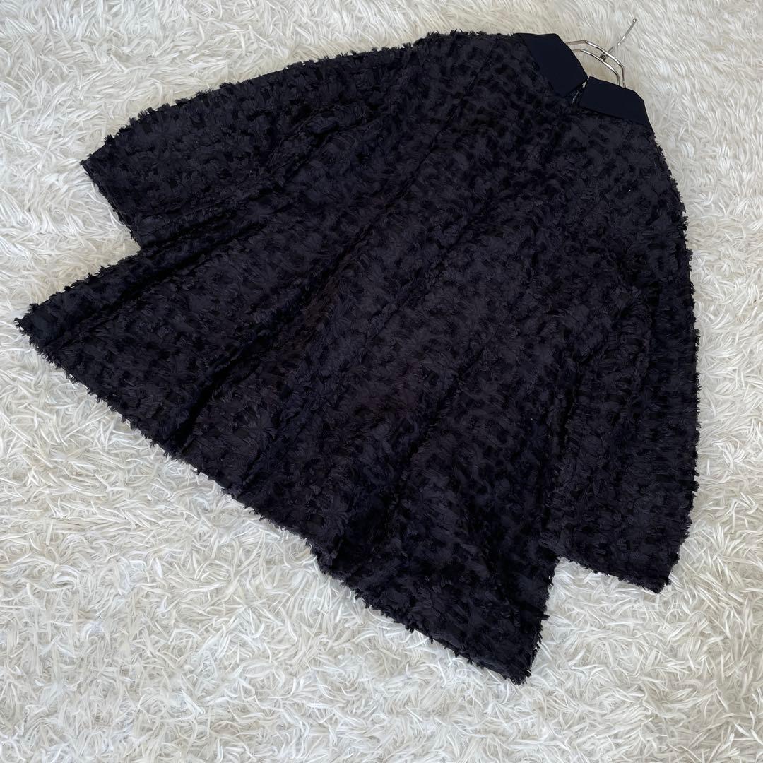 23区【VERYコラボ】ボタニカル カットジャカード ブラウス　ネイビー