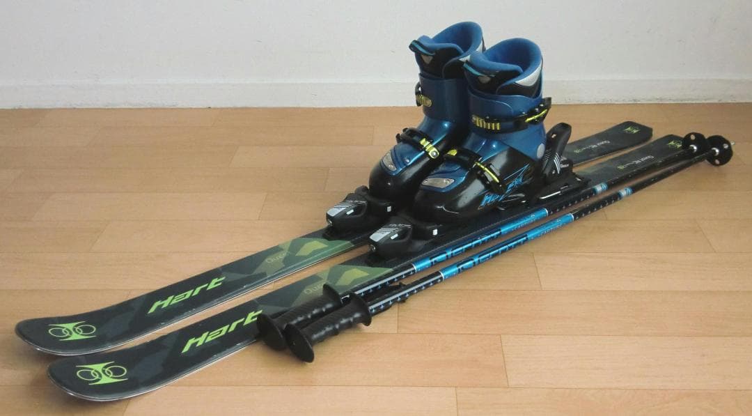 ■■11月限定■送料無料■Hart■ジュニア用スキー4点セット■128/23■■