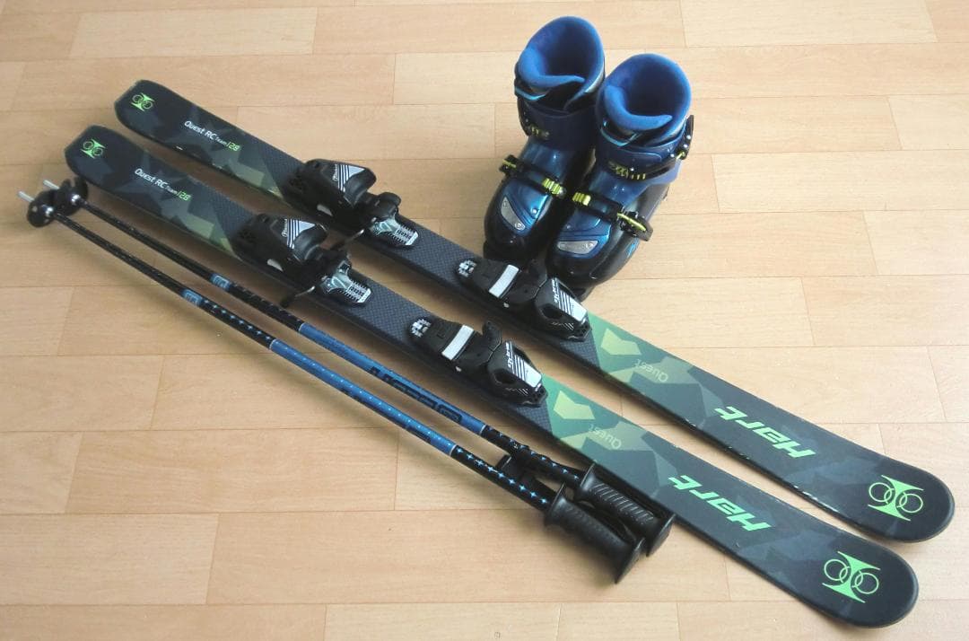 ■■11月限定■送料無料■Hart■ジュニア用スキー4点セット■128/23■■